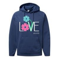 Love Mimi Flower MimiLife Performance Fleece Hoodie