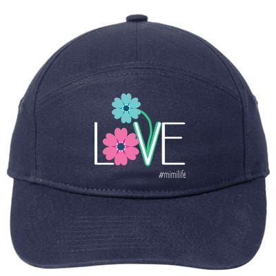 Love Mimi Flower MimiLife 7-Panel Snapback Hat