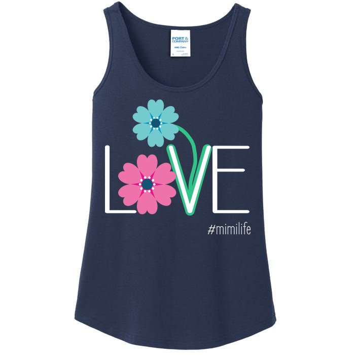 Love Mimi Flower MimiLife Ladies Essential Tank