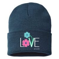 Love Mimi Flower MimiLife Sustainable Knit Beanie