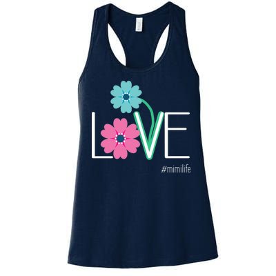 Love Mimi Flower MimiLife Women's Racerback Tank