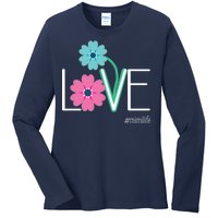 Love Mimi Flower MimiLife Ladies Long Sleeve Shirt