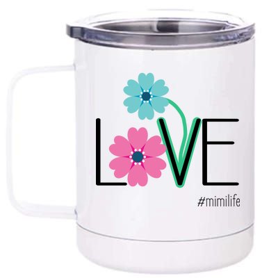 Love Mimi Flower MimiLife 12 oz Stainless Steel Tumbler Cup