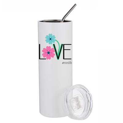 Love Mimi Flower MimiLife Stainless Steel Tumbler