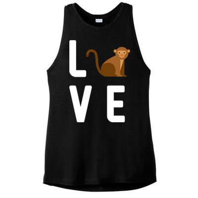 Love Monkeys Ladies PosiCharge Tri-Blend Wicking Tank