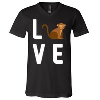 Love Monkeys V-Neck T-Shirt