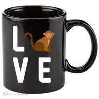Love Monkeys 11oz C Handle Ceramic Mug