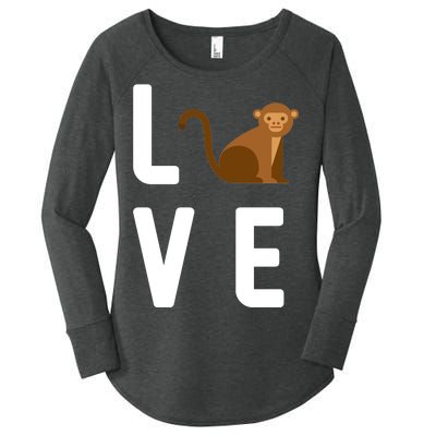 Love Monkeys Women's Perfect Tri Tunic Long Sleeve Shirt