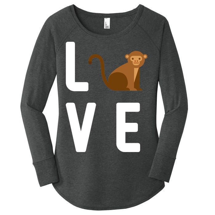 Love Monkeys Women's Perfect Tri Tunic Long Sleeve Shirt