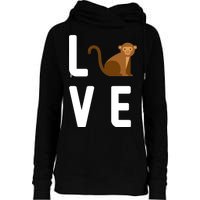 Love Monkeys Womens Funnel Neck Pullover Hood