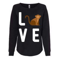 Love Monkeys Womens California Wash Sweatshirt