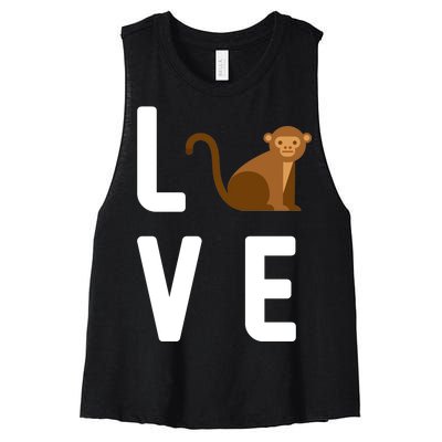 Love Monkeys Women's Racerback Cropped Tank