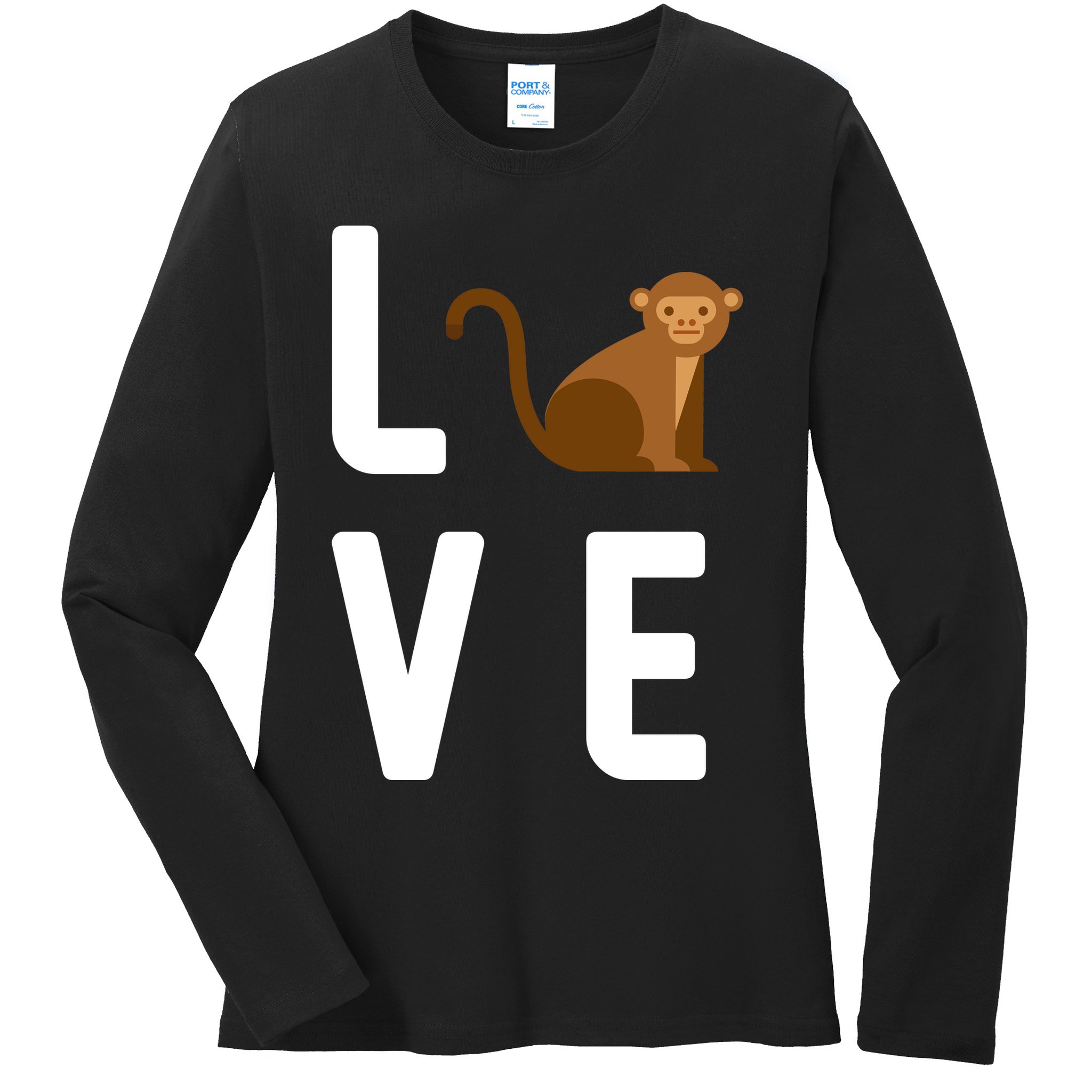 Love Monkeys Ladies Long Sleeve Shirt