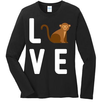 Love Monkeys Ladies Long Sleeve Shirt