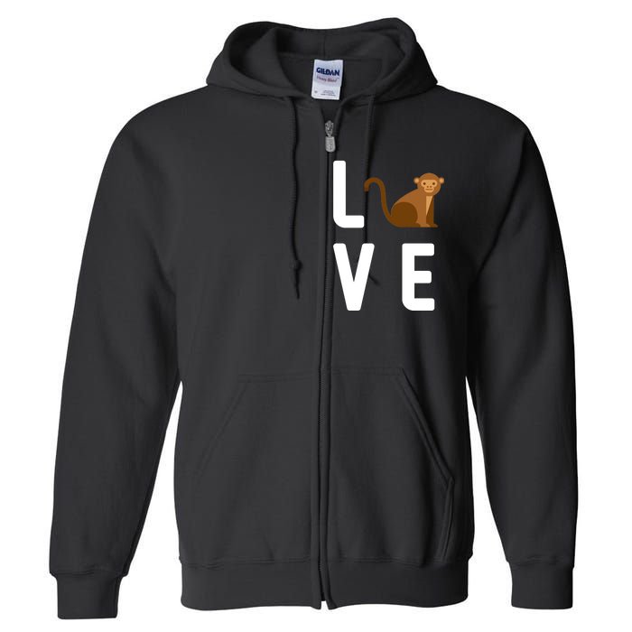 Love Monkeys Full Zip Hoodie