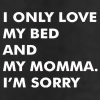 Love My Bed And Momma I'm Sorry Adult Drive Performance Visor