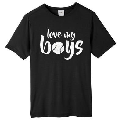 Love My Boys Baseball Mom Tall Fusion ChromaSoft Performance T-Shirt