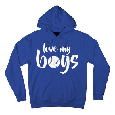 Love My Boys Baseball Mom Hoodie