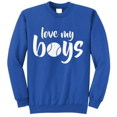 Love My Boys Baseball Mom Sweatshirt