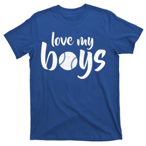 Love My Boys Baseball Mom T-Shirt