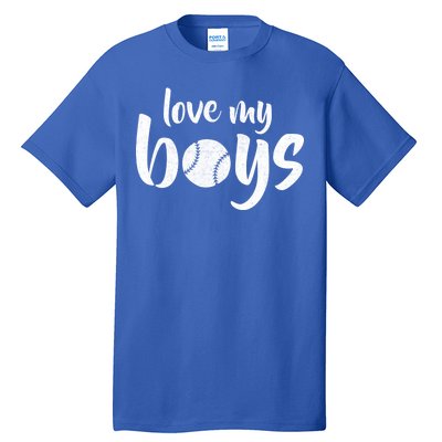 Love My Boys Baseball Mom Tall T-Shirt