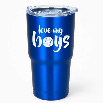 Love My Boys Baseball Mom Tumbler