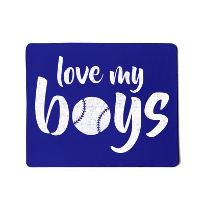 Love My Boys Baseball Mom Mousepad