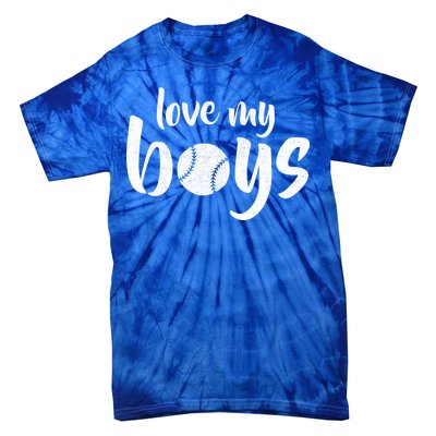 Love My Boys Baseball Mom Tie-Dye T-Shirt