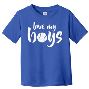 Love My Boys Baseball Mom Toddler T-Shirt