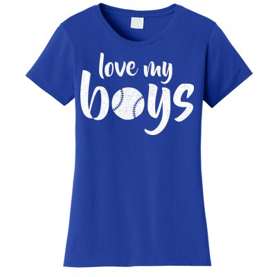 Love My Boys Baseball Mom Women's T-Shirt