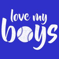 Love My Boys Baseball Mom Kids T-Shirt