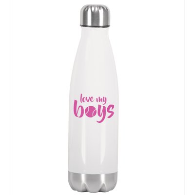 Love My Boys Baseball Mom Stainless Steel Insulated Water Bottle