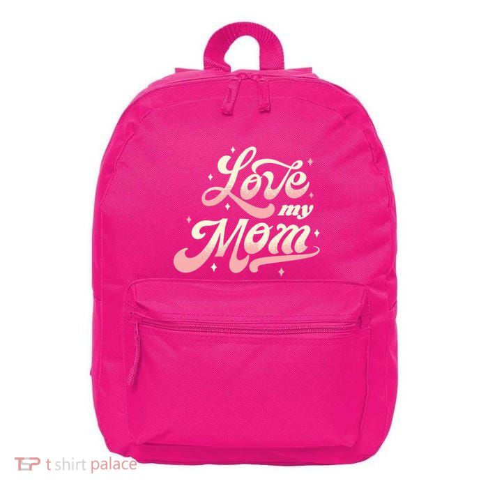 Love My Mom 16 in Basic Backpack