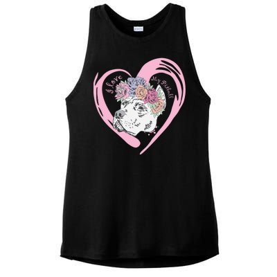 Love My Pitbull Ladies PosiCharge Tri-Blend Wicking Tank