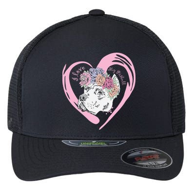 Love My Pitbull Flexfit Unipanel Trucker Cap