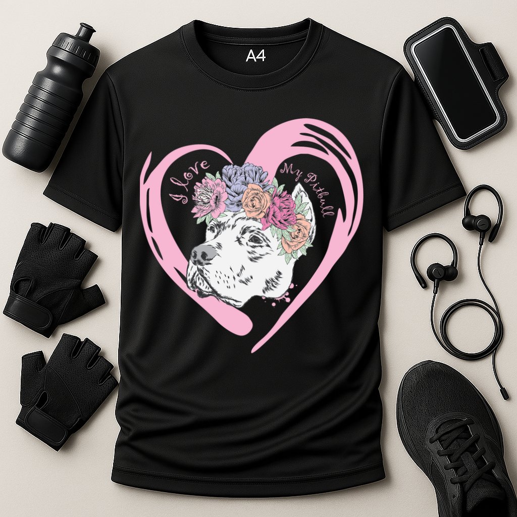 Love My Pitbull Performance Shirt
