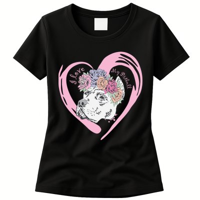 Love My Pitbull Womens T-Shirt