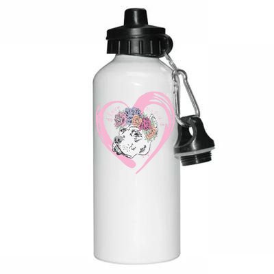 Love My Pitbull Aluminum Water Bottle 