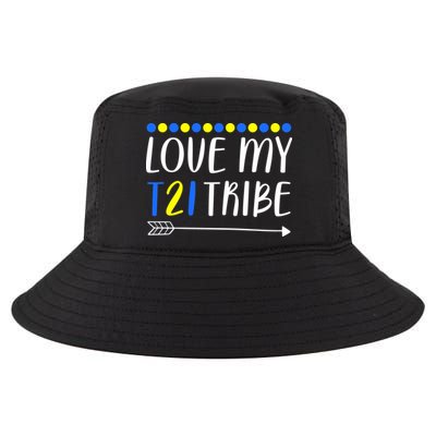 Love My T21 Tribe Down Syndrome Arrow Cool Comfort Performance Bucket Hat