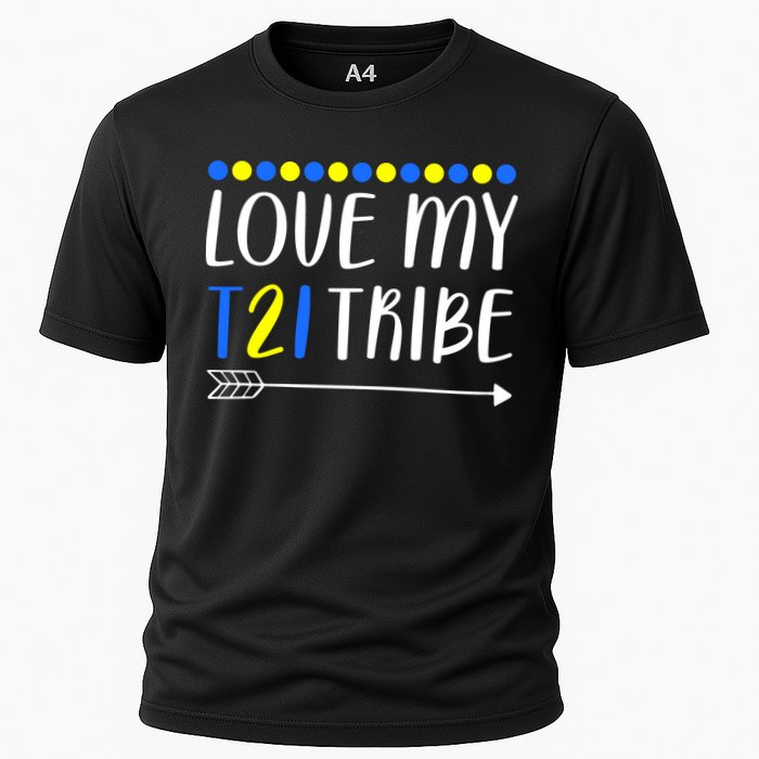 Love My T21 Tribe Down Syndrome Arrow Cooling Performance Crew T-Shirt