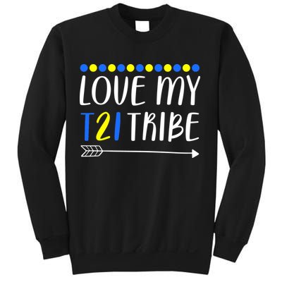 Love My T21 Tribe Down Syndrome Arrow Sweatshirt