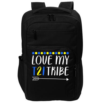 Love My T21 Tribe Down Syndrome Arrow Impact Tech Backpack