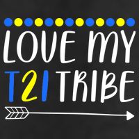 Love My T21 Tribe Down Syndrome Arrow Adult Drive Performance Visor