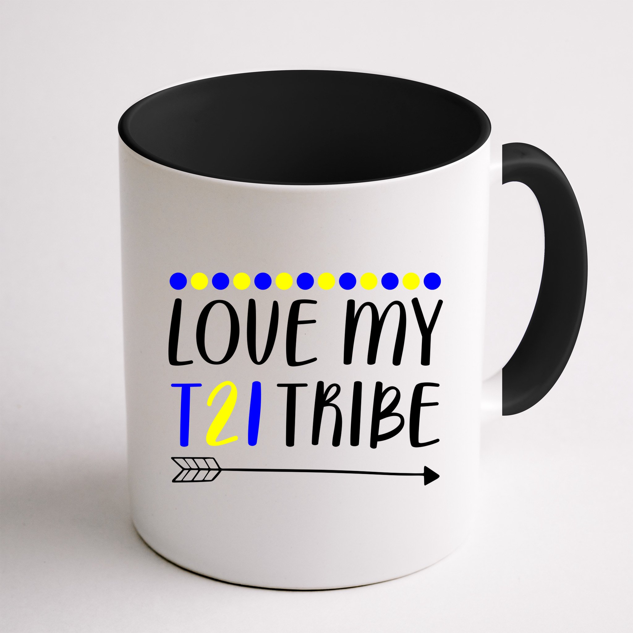 Love My T21 Tribe Down Syndrome Arrow Mug
