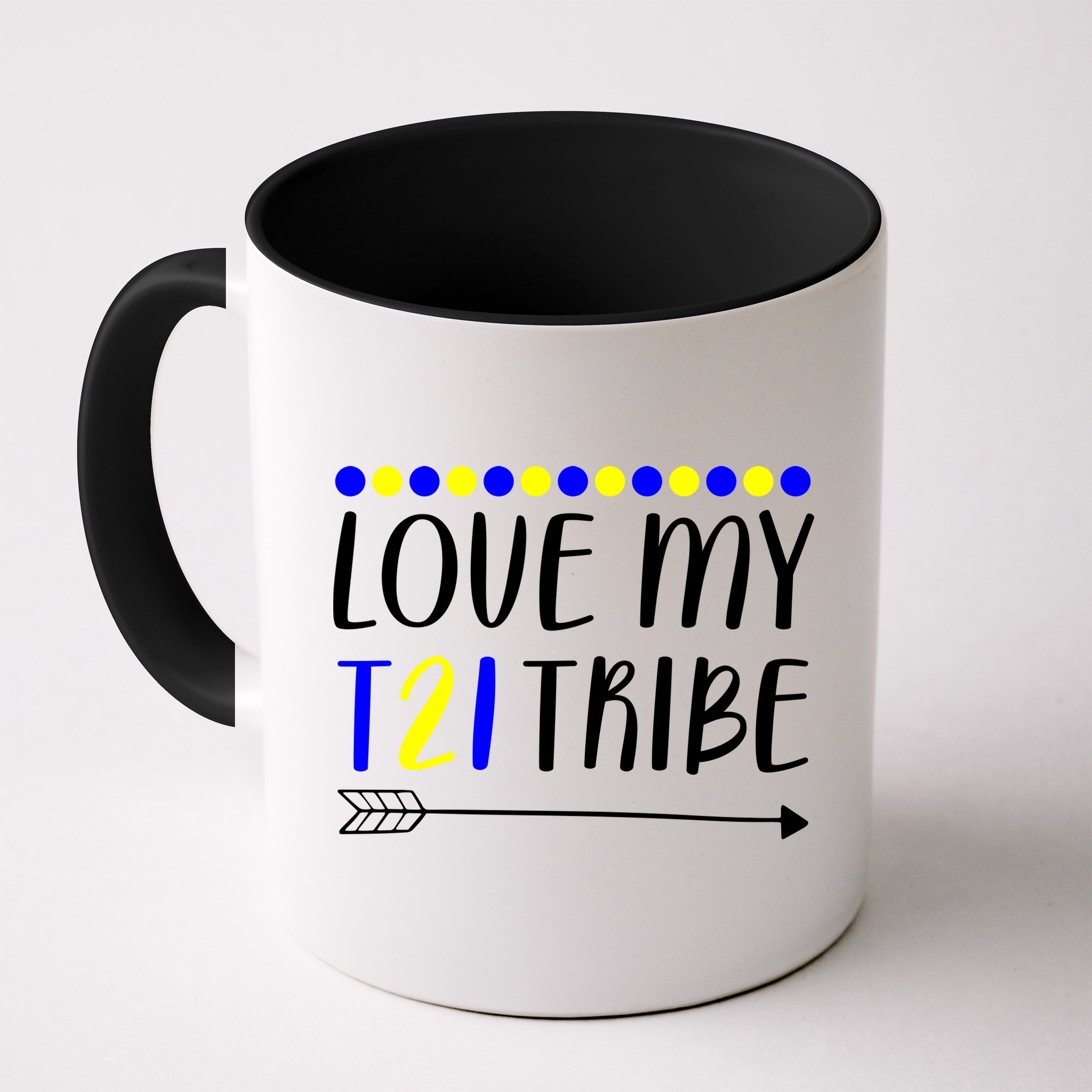 Love My T21 Tribe Down Syndrome Arrow Mug