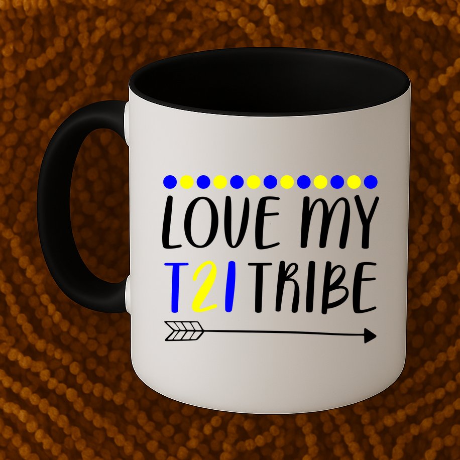 Love My T21 Tribe Down Syndrome Arrow Mug