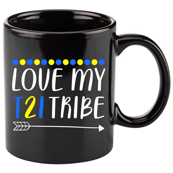 Love My T21 Tribe Down Syndrome Arrow 11oz C Handle Ceramic Mug