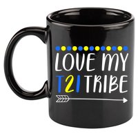 Love My T21 Tribe Down Syndrome Arrow 11oz C Handle Ceramic Mug