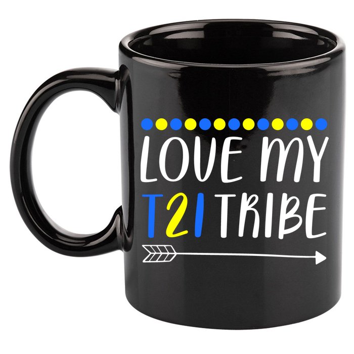 Love My T21 Tribe Down Syndrome Arrow 11oz C Handle Ceramic Mug