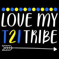 Love My T21 Tribe Down Syndrome Arrow 16 in Basic Backpack